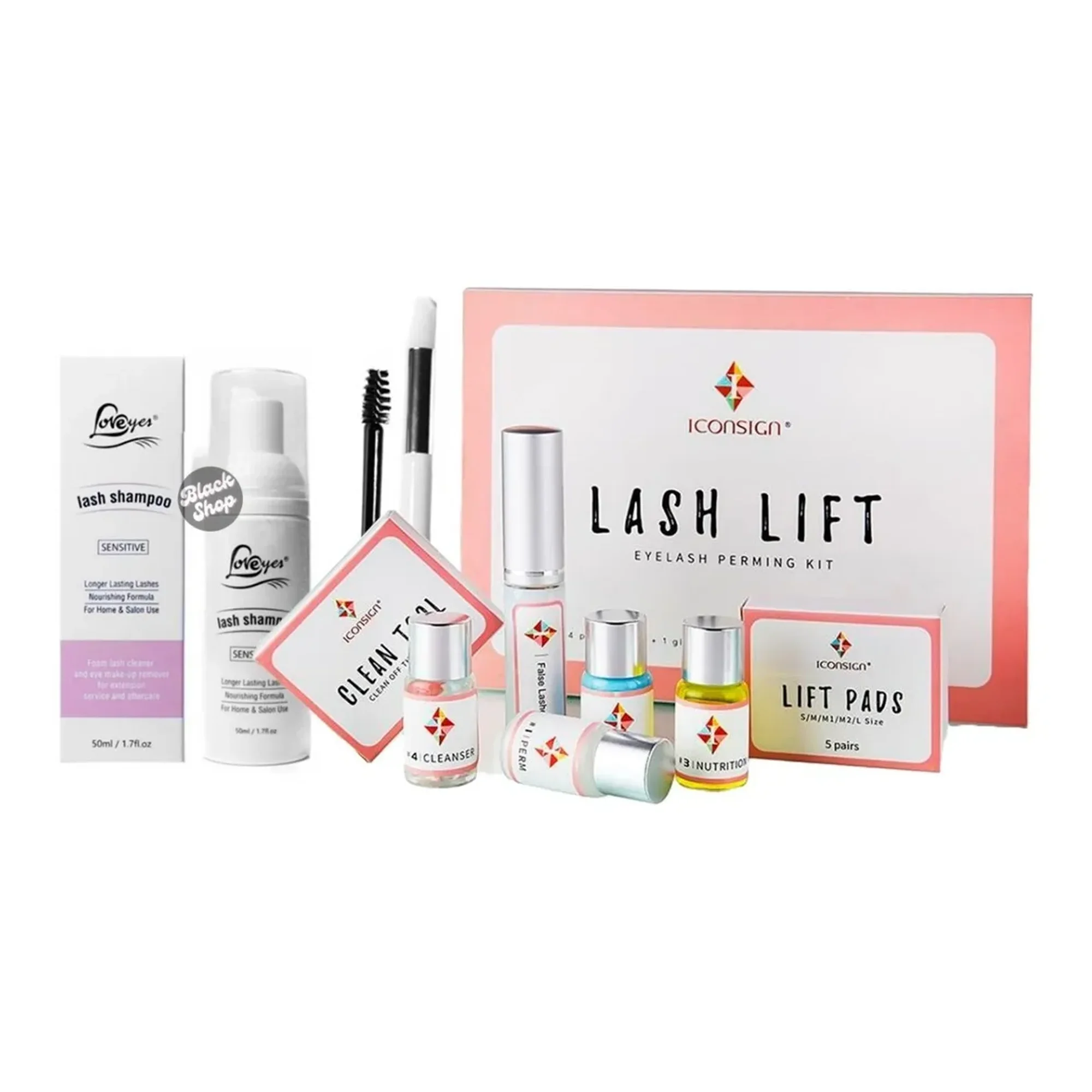 Linastore - Shampoo De Pestañas + Kit De Lifting Ondulacion Completo