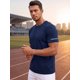 thumbnail image 4 of INSPIRE CHIC Camisetas Deportivas para Hombre de Entrenamiento Manga Corta Secado Rápido Gimnasio M Azul Marino, 4 of 5