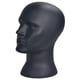 thumbnail image 1 of Modelo De Cabeza De Maniquí Masculino De PVC Sombrero De Peluca Soporte De Exhibición Soporte De Estante Negro Mate, 1 of 5