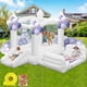 thumbnail image 1 of Casa De Rebote Gymmall Blanca Para Niños De 3 A 8 Años Con Piscina De Bolas Y Tobogán, 1 of 3