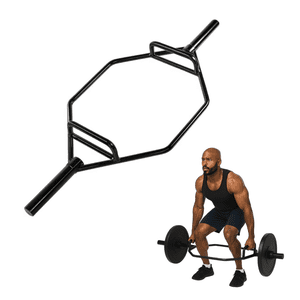 Linea Sport - Barra Trap Bar Hexagonal Olímpica 50Mm De Acero Cromado