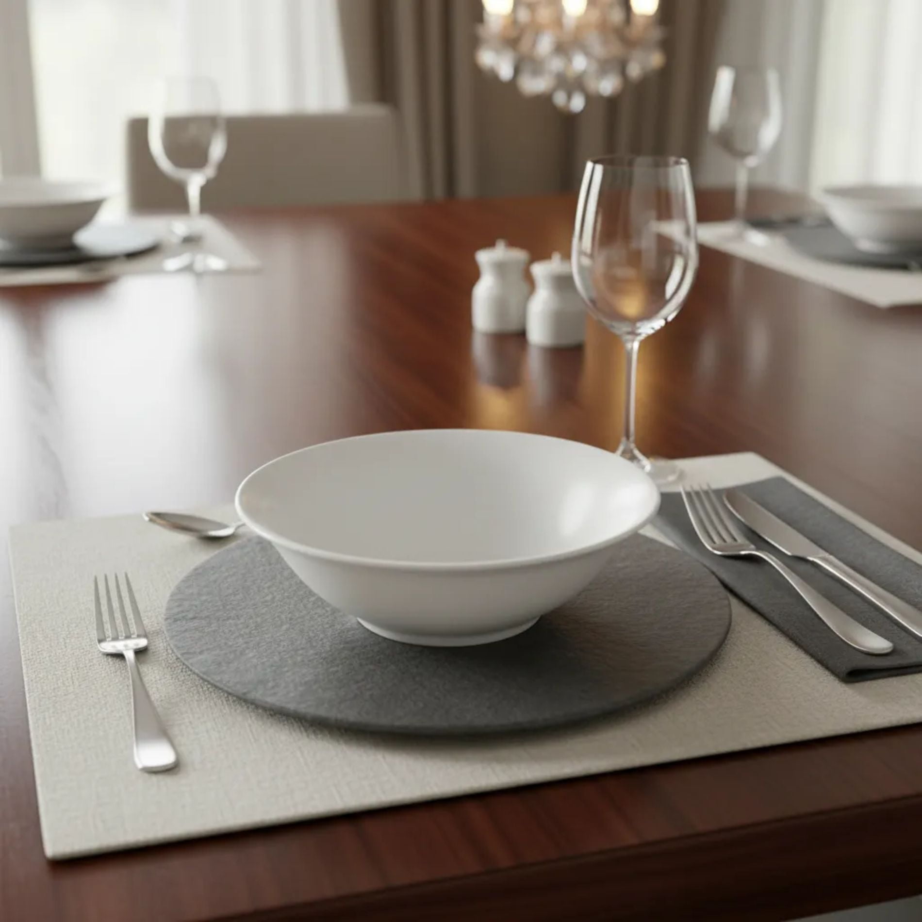 Pack 6 Platos Hondos / Platos Sopa Porcelana 23cm - Hallen