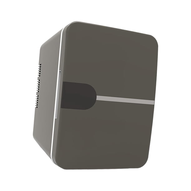 Mini Nevera Compacta Portátil Refrigerador Pequeño Enfriador Calentador Termoeléctrico con Diseño Plano de Material PP Adecuado para Dormitorio Coche Gris