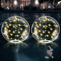 Luces Solares Flotantes Afzdby 36 Cm Blanco Cálido Ip68