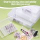 thumbnail image 4 of Caja Organizadora de Cuentas Uxcell Contenedores de Arte de Diamante 2pcs Caja de Almacenamiento de Plástico, 4 of 7