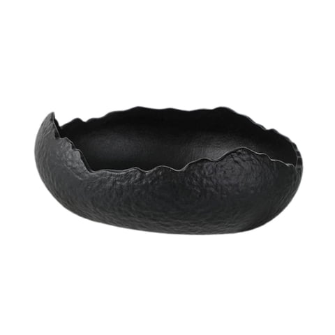 Magideal - Bowl Cerámico Cuenco Para Servir Ensalada Sopa Postre Plato Irregular Decorativo Material Cerámico Función Fácil De Limpiar Adecuado Para Cocina Comed Lámina