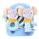 thumbnail image 1 of 2pcs Colorful Knitted Cloth Hand Rattle Baby Soothing Toy Animal Hand Shaker Stick Plush Toy, 1 of 5