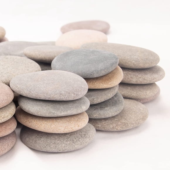 Painting Rocks CFKJ River, 100 unidades, de 2,2 a 3,5 cm, planas y lisas
