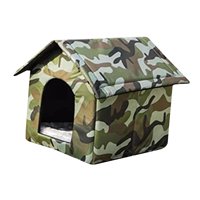 Magideal - Refugio Portátil Para , Cueva Resistente A La Intemperie Para Cachorros Y Gatitos, Tienda De Suministros Para Mascotas, Casa Cálida , 35Cmx30Cmx35Cm