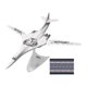 thumbnail image 5 of Modelo De Avión Bombardero Estratégico Tupolev TU-160 A Escala 1/200 Modelo De Avión Realista Patrón De Tigre, 5 of 5