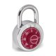 thumbnail image 1 of Candado Kwikset 5 cm 3 dígitos Acero Rojo (1 unidad), 1 of 7