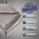 thumbnail image 2 of Tarp Rugged Rhino para todo tipo de clima, 100% impermeable, 12 x 16 pies, plateada, 2 of 9