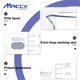 thumbnail image 3 of Vaso de vidrio Maccx BKL600-006, 600 ml, borosilicato 3.3, paquete de 6, 3 of 6