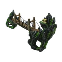 Bothyi - Decoración De Rocalla Con Puente Levadizo De Montaña Y Paisaje De Rocalla Para Césped, Patio Y Jardín