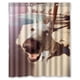 thumbnail image 1 of Cortina de ducha con diseño de perro, cara linda, animal, naturaleza, nariz, juego de cortinas de baño con ganchos, tamaño 66 x 72 pulgadas, 1 of 3