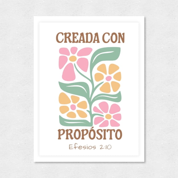 Cuadro Decorativo 35x45 Creada con Propósito