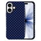 thumbnail image 1 of Funda DuiDuiQ iPhone 17 6,3" Azul Marino con Lunares, 1 of 9