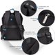 thumbnail image 5 of Mochila Colins Keirs 48 cm Negra Impermeable para Portátil, 5 of 9