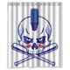 thumbnail image 1 of Cortina de ducha de calavera superior, juego de cortina de baño con ganchos, tamaño 60 x 72 pulgadas, 1 of 3