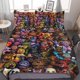 thumbnail image 1 of Anime -Cartoon -Bed -Duvet- -Cover Anime C-artoon Beddin-g Sets 3D Lightw-eight 3 P-iece C-omforter Sets 1 Duvet Co-ver and 2 Pillo-w Shams for Kids Boy-s Girl 86 70"", 1 of 5
