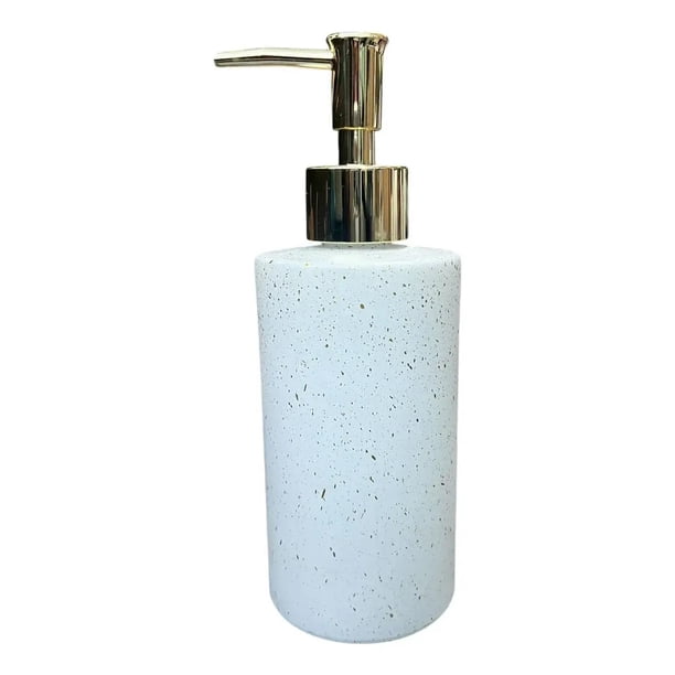 Dispensador Jabón Alcohol Gel 400ml Decorativo Redondo blanco 0