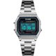 thumbnail image 2 of Reloj PASOY digital para hombre, acero inoxidable, dorado, impermeable, 2 of 7