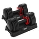 thumbnail image 1 of Par de mancuernas KRYPTAL FORCE ajustables de 11/25 kg con antideslizante, 1 of 7