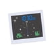 thumbnail image 5 of Reloj de pared para ducha, con termómetro higrómetro, reloj de digital para baño para interiores , Blanco, 5 of 5