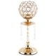 thumbnail image 1 of Candelero De Cristal De Lujo Pilar Candelabro Soporte Ceremonia Mesa Decoración Oro L, 1 of 5