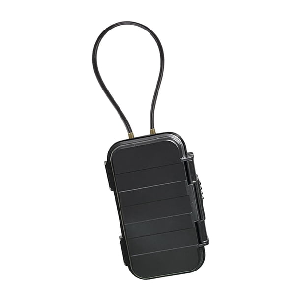 Caja De Bloqueo Para Almacenamiento De Llaves, Estuche Colgante De Playa Para Perilla De Puerta, Almacén, Llaves De Coche, Color Negro