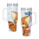 thumbnail image 4 of Pokonyan Vaso aislado de acero inoxidable con asa, diseño temático, regalo para familia, amigos y fans; incluye pajita y encaja en el portavasos estándar, 40 oz, 4 of 6