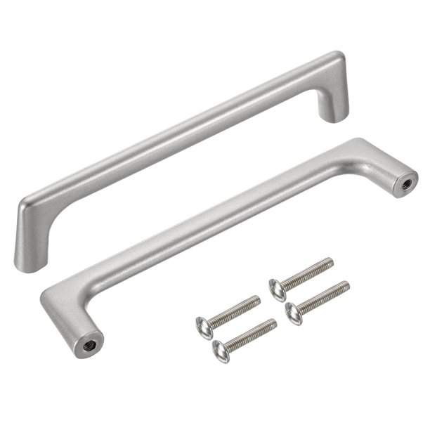 Tiradores de Gabinete, 8Pcs 5 Pulgadas - Manijas de Cajón de Aleación de Aluminio, Manija de Hardware de Cocina para Muebles de Puerta, Armario (Níquel Cepillado)