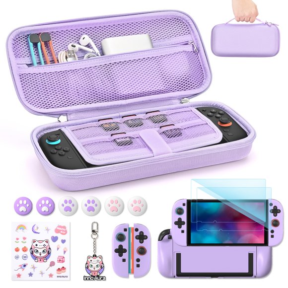 Kit 14 en 1 para Switch 2 innoAura – Morado