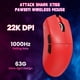 thumbnail image 2 of Ratón para juegos ATTACK SHARK X11SE 59g inalámbrico con cable rojo, 2 of 8