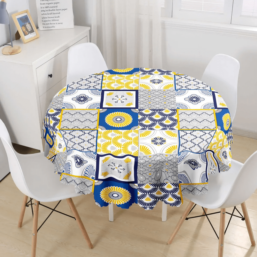 Genérico - Mantel Redondo Género Con Diseño 140cm