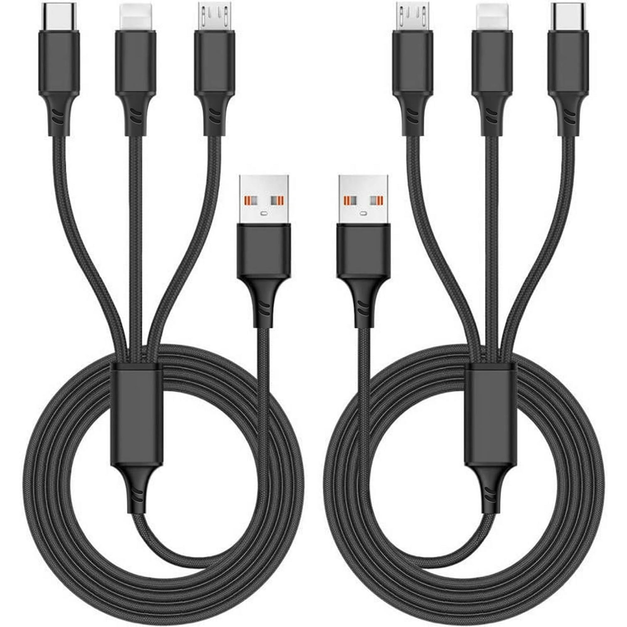 Impormaipu - Cable Carga Rápida Celular 3 En 1 Android Samsung Para Iphone