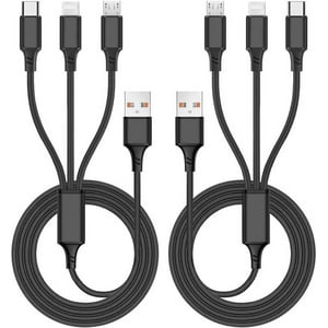 Impormaipu - Cable Carga Rápida Celular 3 En 1 Android Samsung Para Iphone