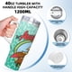 thumbnail image 5 of Los Castores Cascarrabias Vaso aislado de acero inoxidable con asa, diseño temático, regalo para familia, amigos y fans; incluye pajita y encaja en el portavasos estándar, 40 oz, 5 of 6