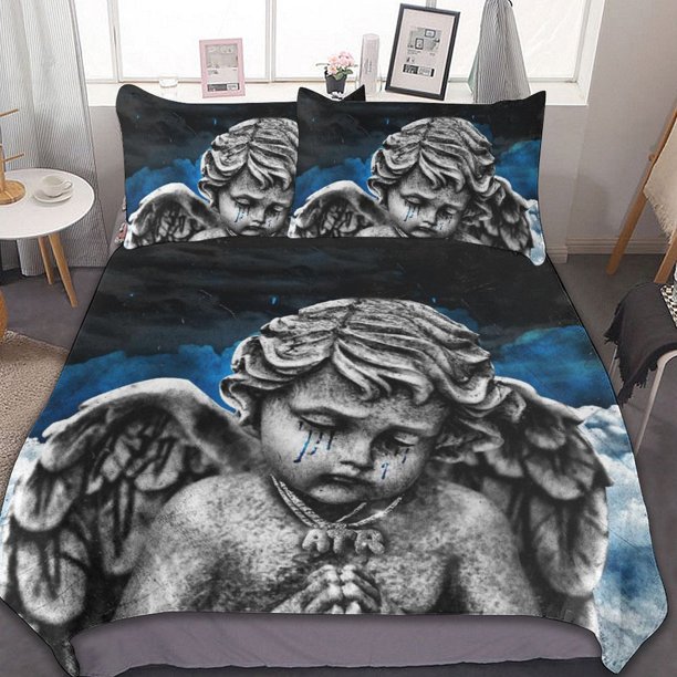 Rod Wave Heart 3 Pieces Bedding Sets Soft Comforter Sets Decor Bedroom Gifts