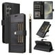 thumbnail image 1 of FOXDOCK Funda tipo Cartera para Samsung Galaxy S24 – Cubierta de Cuero PU con Múltiples Ranuras, Bolsillo para Efectivo y Correa de Muñeca, 1 of 6