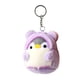 thumbnail image 4 of Creativo Pingüino Mu?eca Llavero Adorable Encantador Colgante Para Coche Hogar Mochila Violeta Oreja Corta, 4 of 5