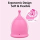 thumbnail image 4 of Copa menstrual SHORDY, set de 2, suave, flexible, rosa, 4 of 9