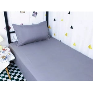 Bj Hogar - Sábana 1 Plaza 144 Hilos Color Gris