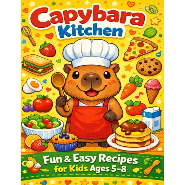 Libro Capibara Cocina Divertida: recetas de snacks, comidas y postres para niños de 5 a 8 años