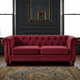 thumbnail image 1 of Sofa Florencia 3C Tela Velvet Burdeo, 1 of 6