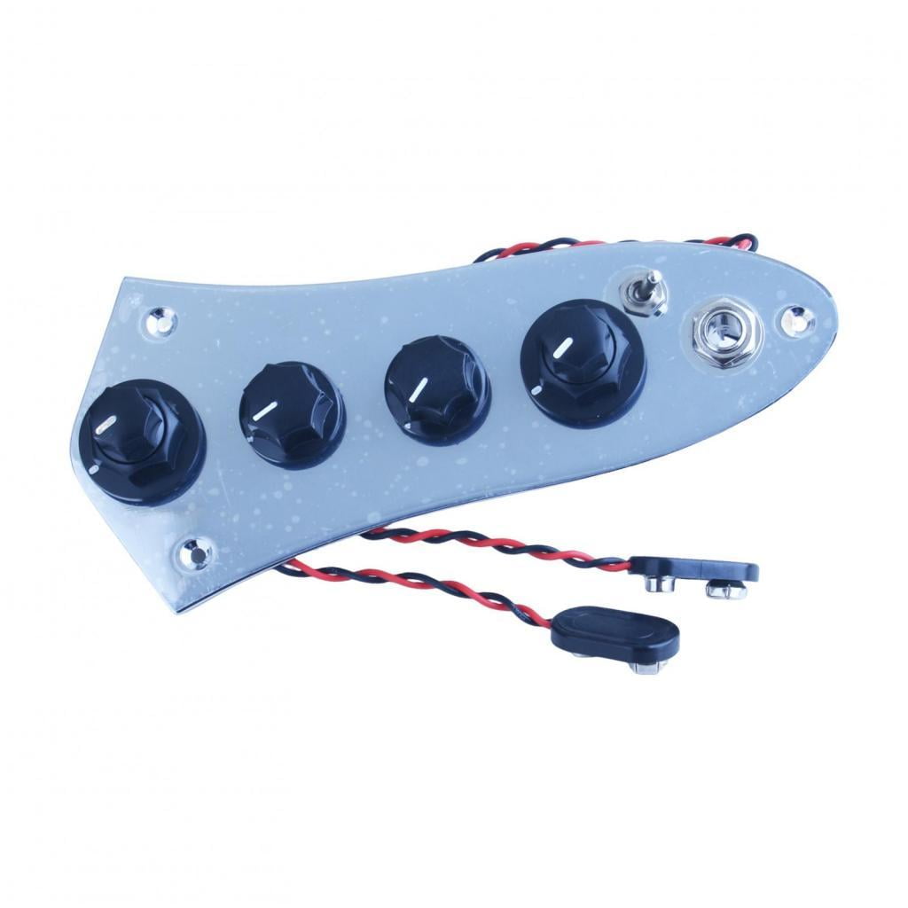 Bothyi - Placa De Control De Bajo De Guitarra Precableada Para Instrumento De Bajo Eléctrico Jazzes Bass