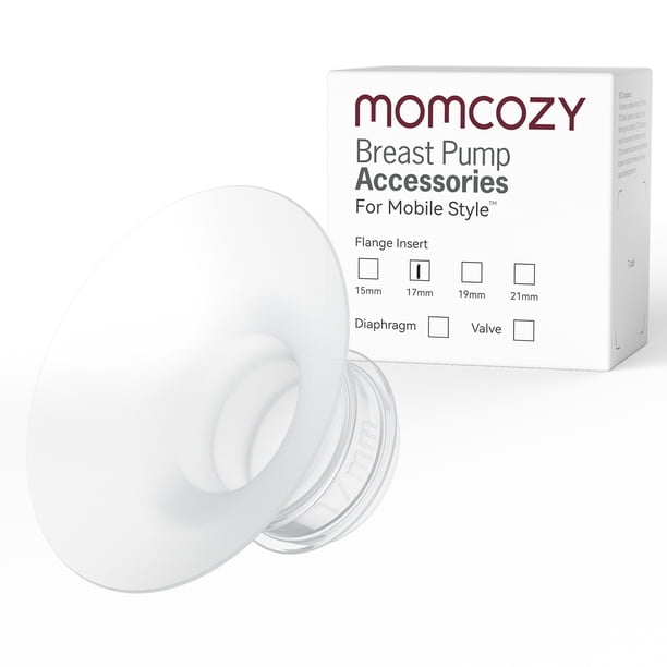 Momcozy Accesorios de Repuesto para Extractor de Leche Mobile Style | M6, Insertos de Brida de 17 mm, 4 Piezas
