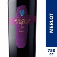 Vino Tinto Cuvee Merlot Botella 750 Cc Misiones De Rengo