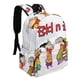 thumbnail image 2 of Ed, Edd y Eddy-theme Backpack, Campus style schoolbag Bookbag with Adjustable Shoulder Straps And Large Zip Compartment, Unisex Travel Bags.42x30x15cm, 2 of 6