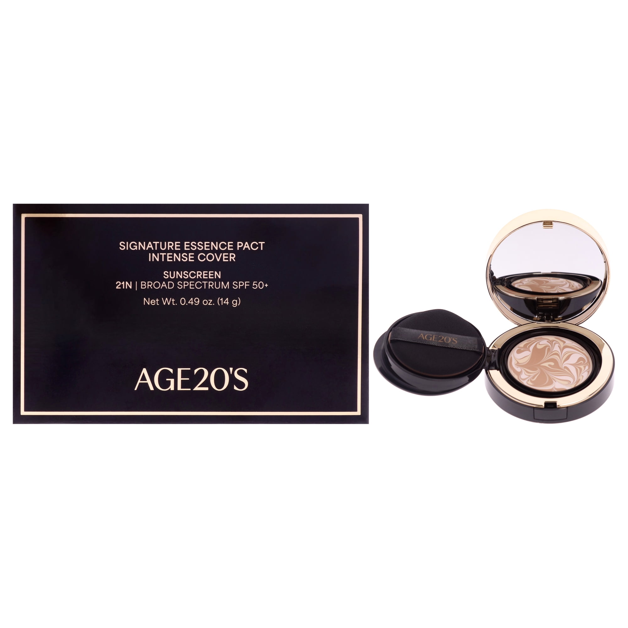 Base De Maquillaje Age20s Signature Essence Pact Intense Cover Spf 50 Plus 14.7ml Mujer